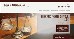 Desktop Screenshot of debralackermanlaw.com